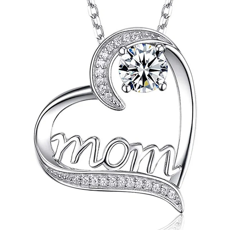 Huitan Mother's Day Necklace – Floral Pendant Jewelry for Mom