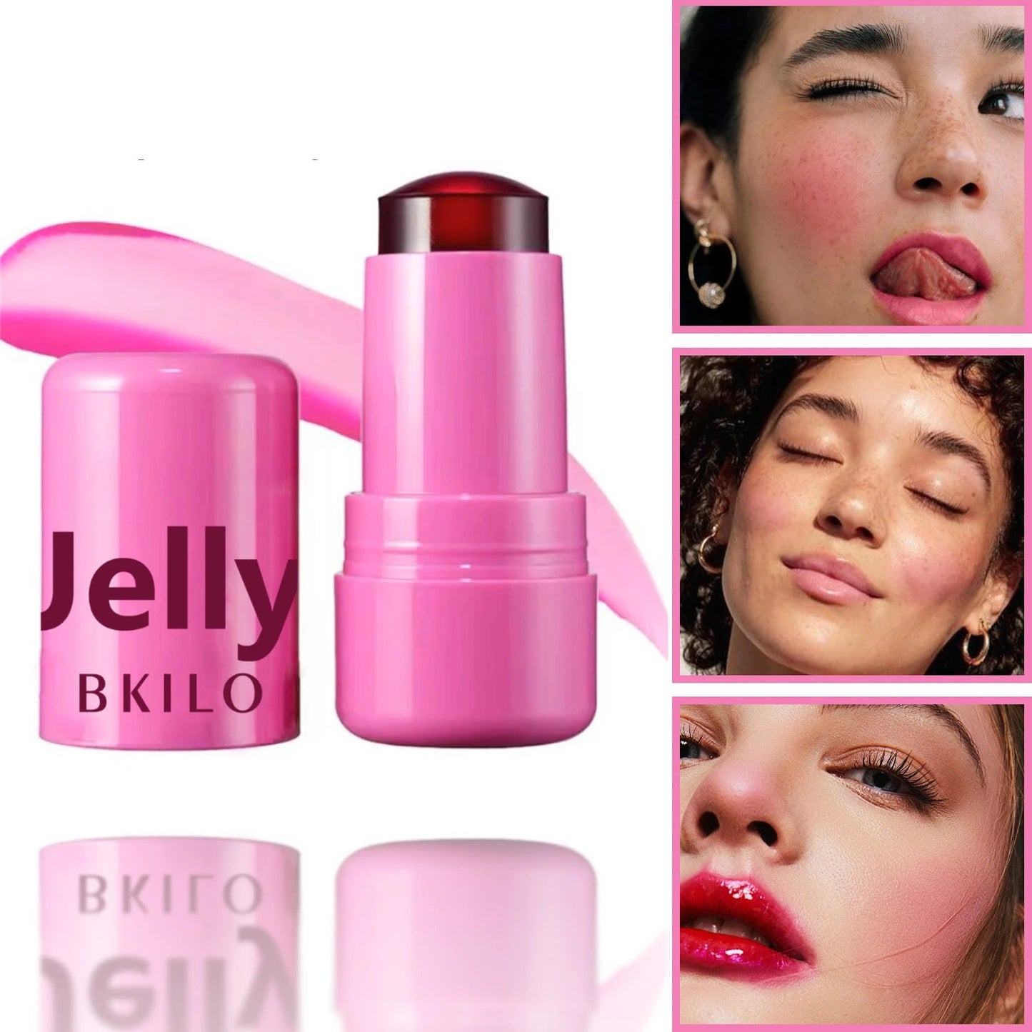 Original Milk Makeup Blush Stick Lip Tinted Cooling Water Jelly Tint Jelly Blush Stick Watercolor Multi-Use Matte Blush Makeup
