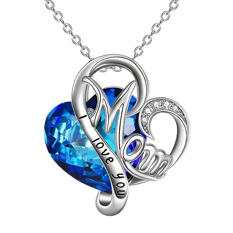 Huitan Mother's Day Necklace – Floral Pendant Jewelry for Mom