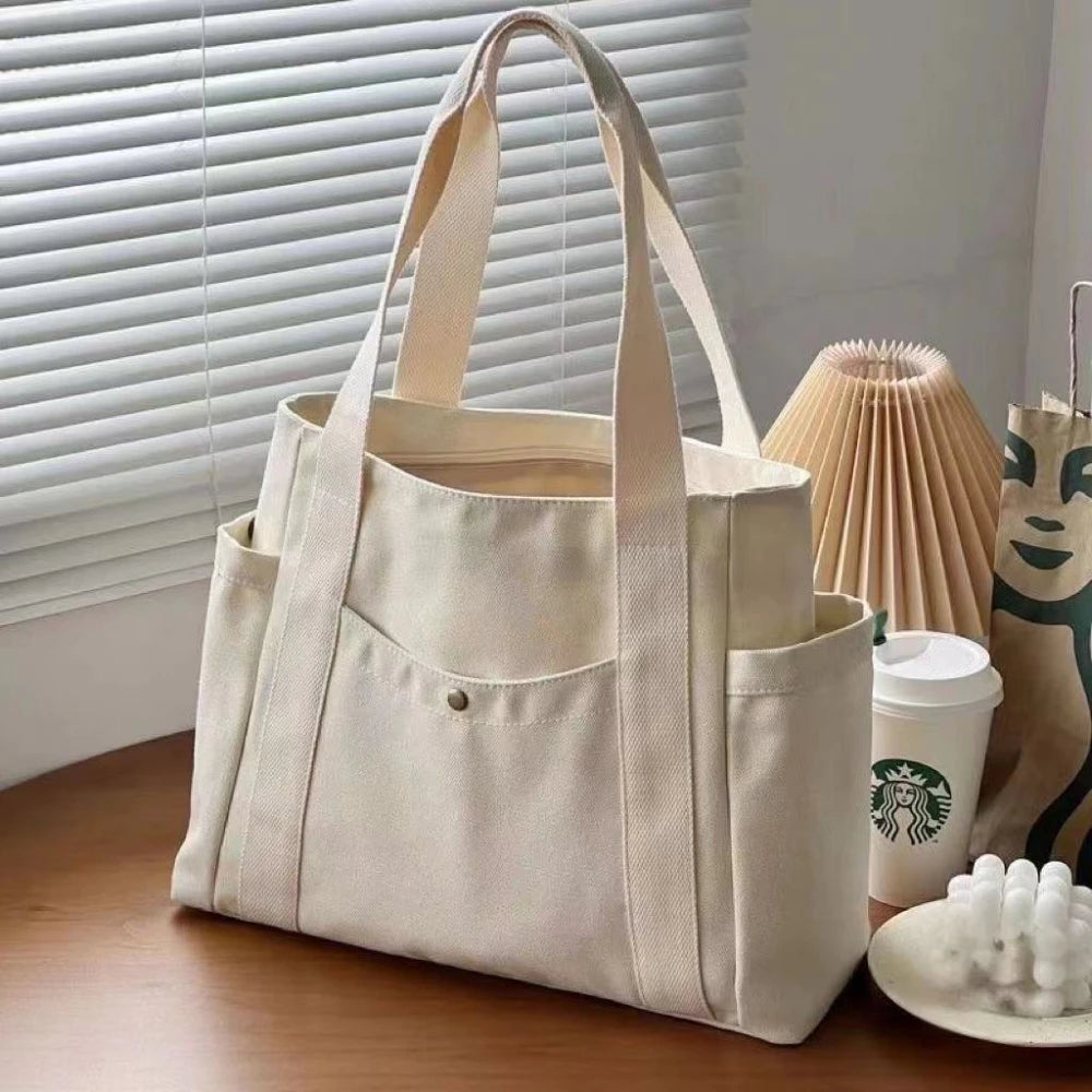 Oversized Canvas Tote Bag – Spacious & Stylish Carryall for Work, School & Shopping