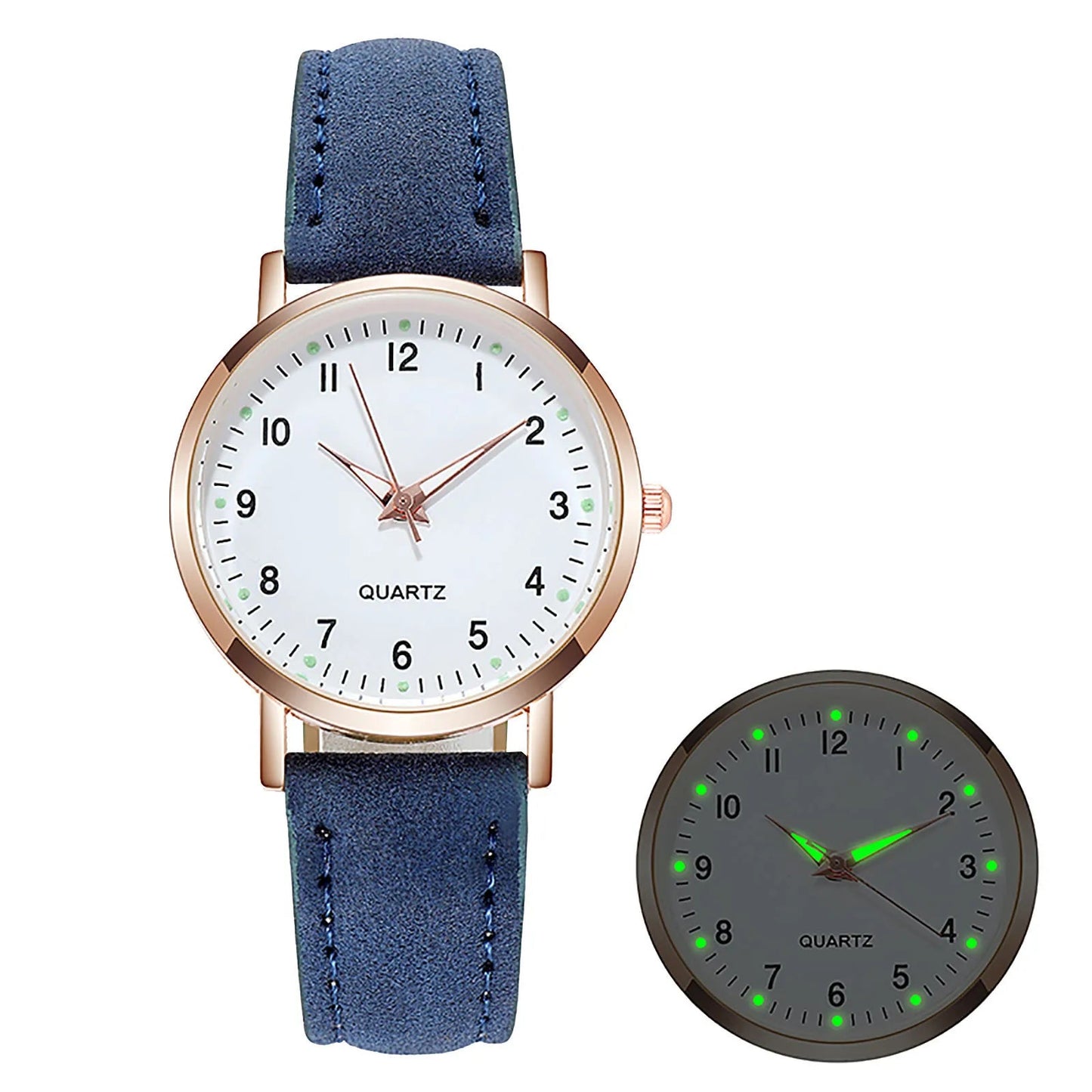 Elegant Leather Strap Watch for Women – Fashion Analog Quartz Timepiece