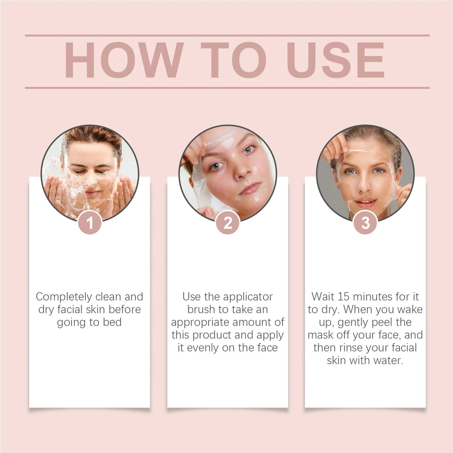 Korean Collagen Overnight Wrapping Mask – Deep Hydration Peel-Off Treatment