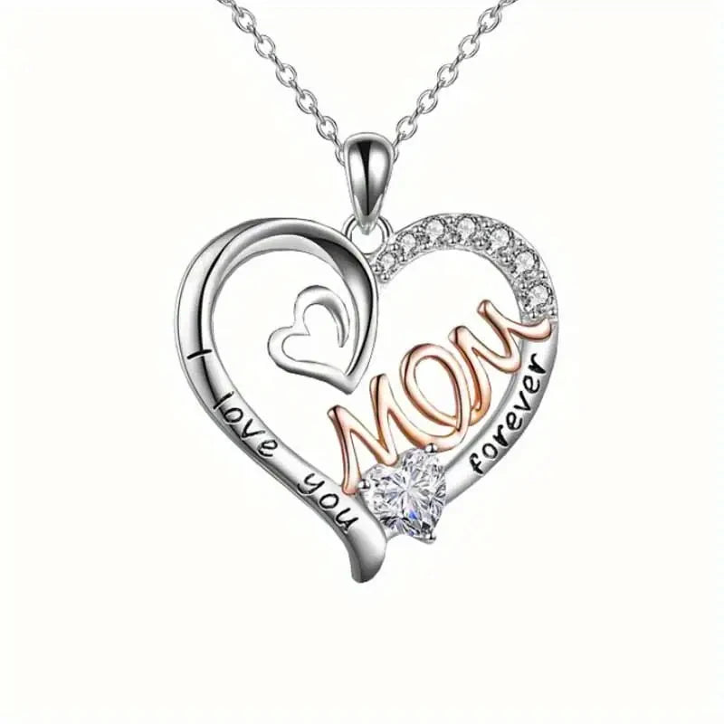 Huitan Mother's Day Necklace – Floral Pendant Jewelry for Mom