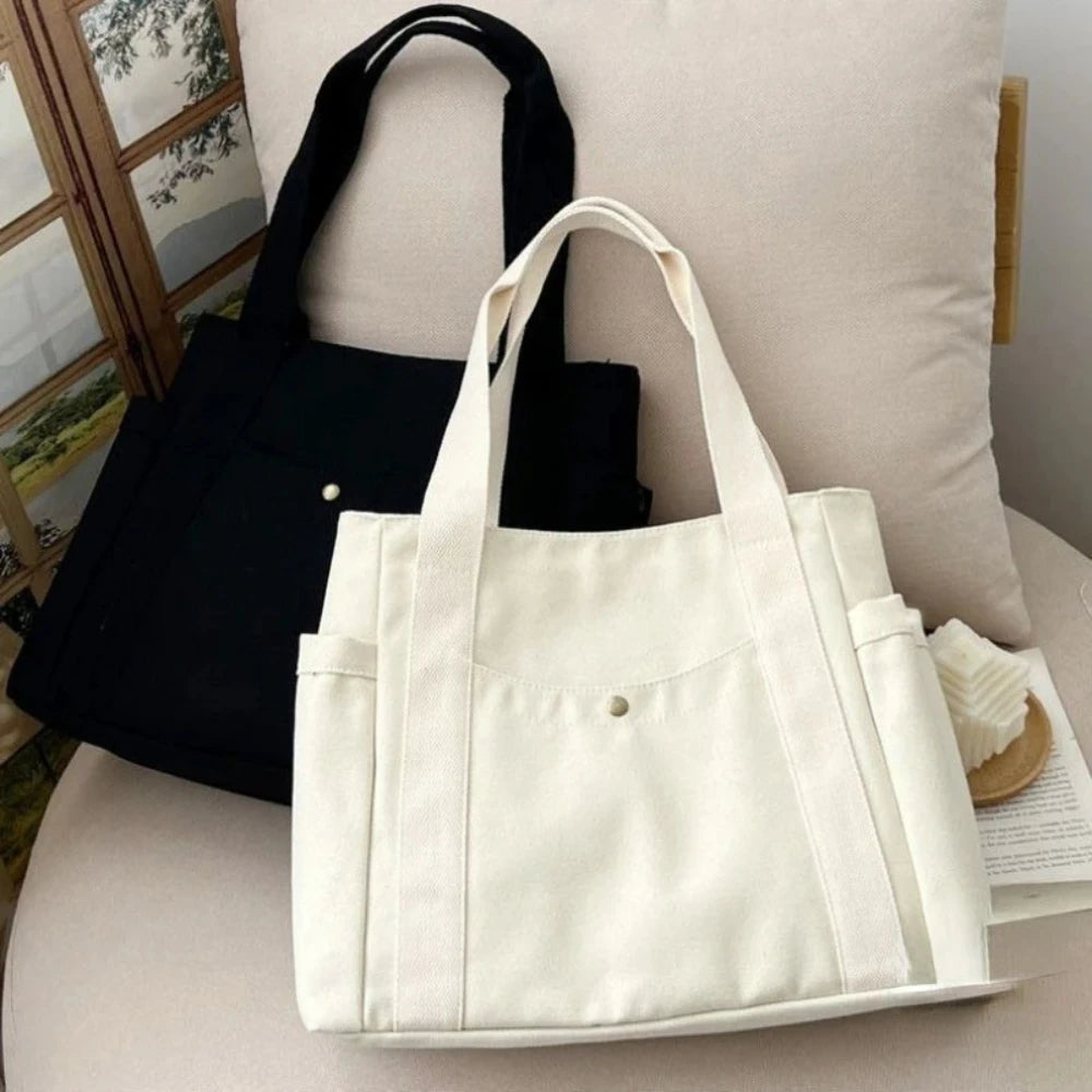 Oversized Canvas Tote Bag – Spacious & Stylish Carryall for Work, School & Shopping