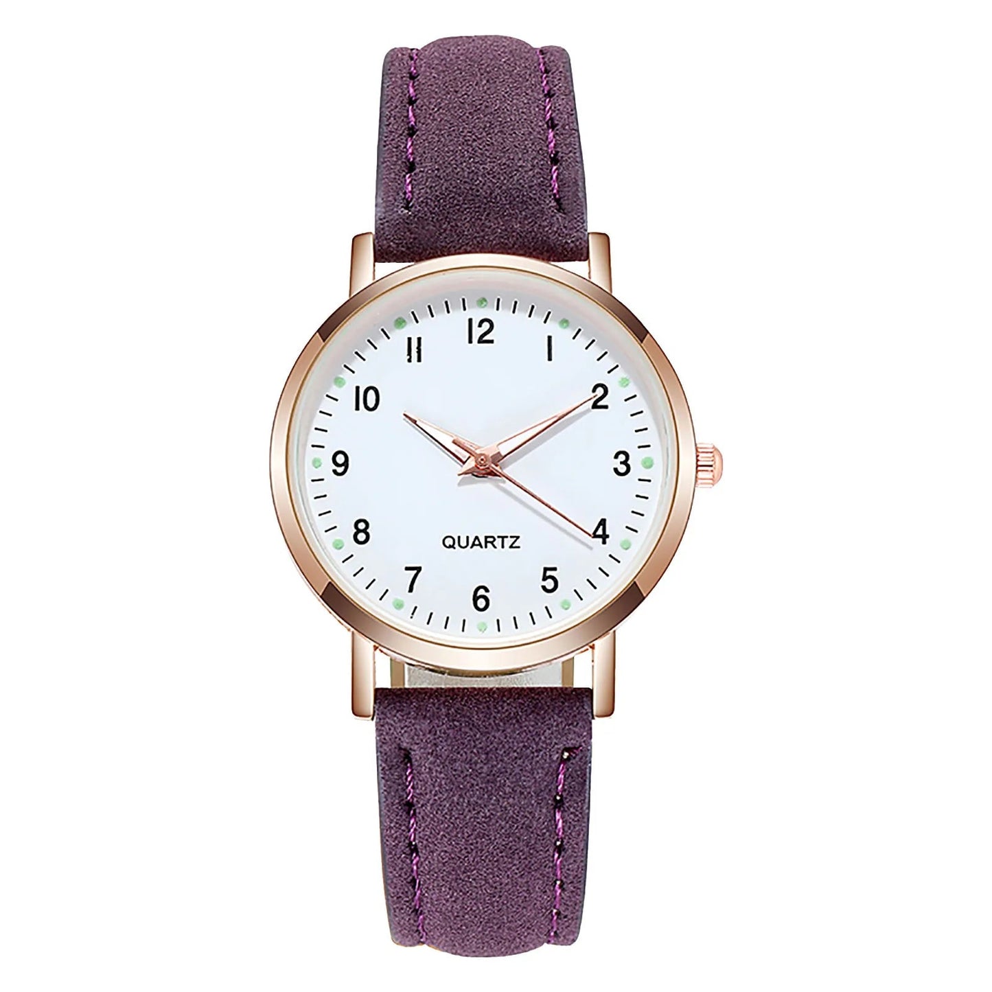 Elegant Leather Strap Watch for Women – Fashion Analog Quartz Timepiece
