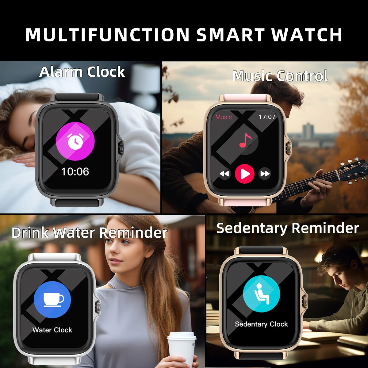 1.83" Waterproof Smartwatch - Calls, Fitness Tracking & Notifications
