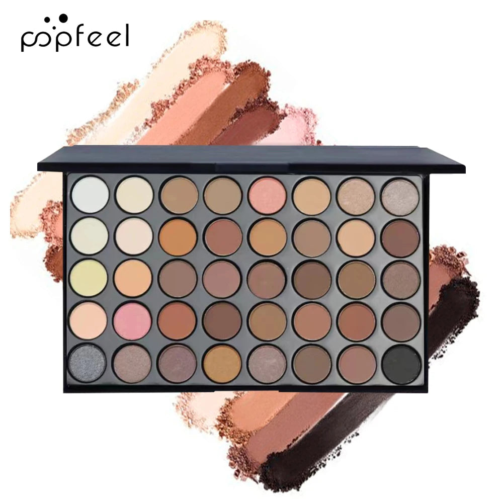 POPFEEL Complete Eye Makeup Set – Pro Eyeshadow Palette + Liners & Tools