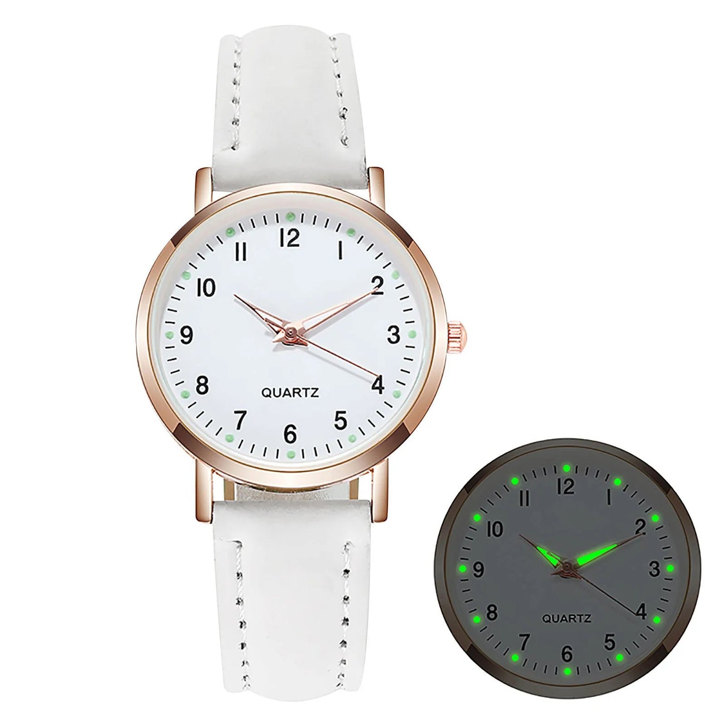 Elegant Leather Strap Watch for Women – Fashion Analog Quartz Timepiece