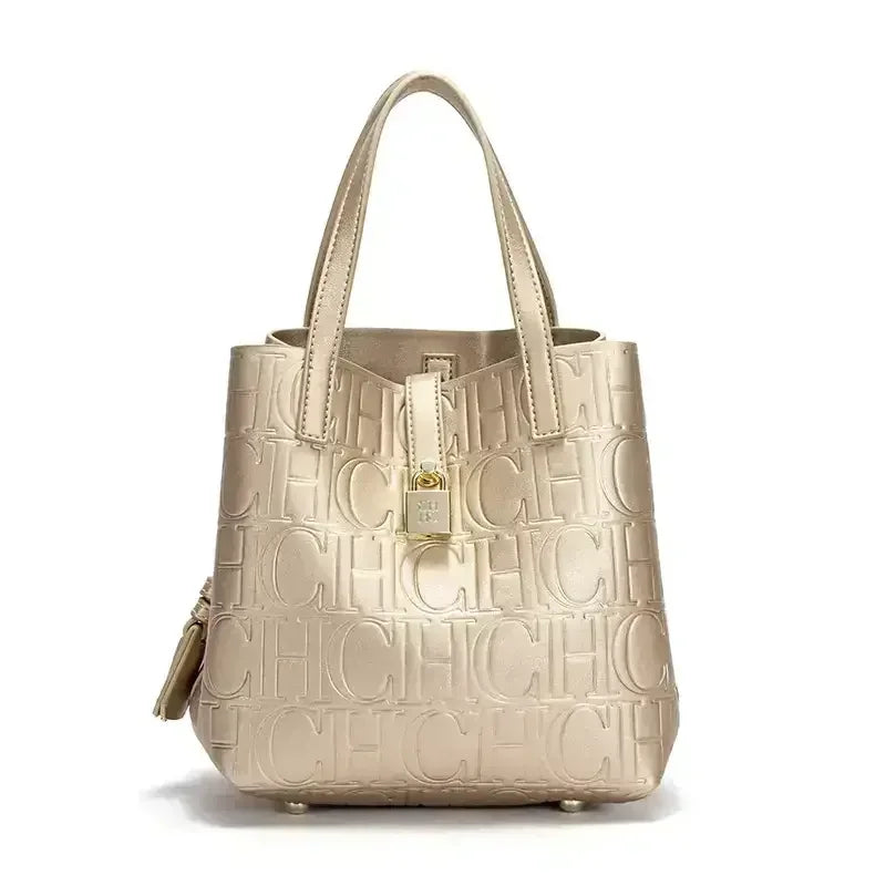 CH Bucket Bag – Large Capacity Luxury Handbag with Letter Element