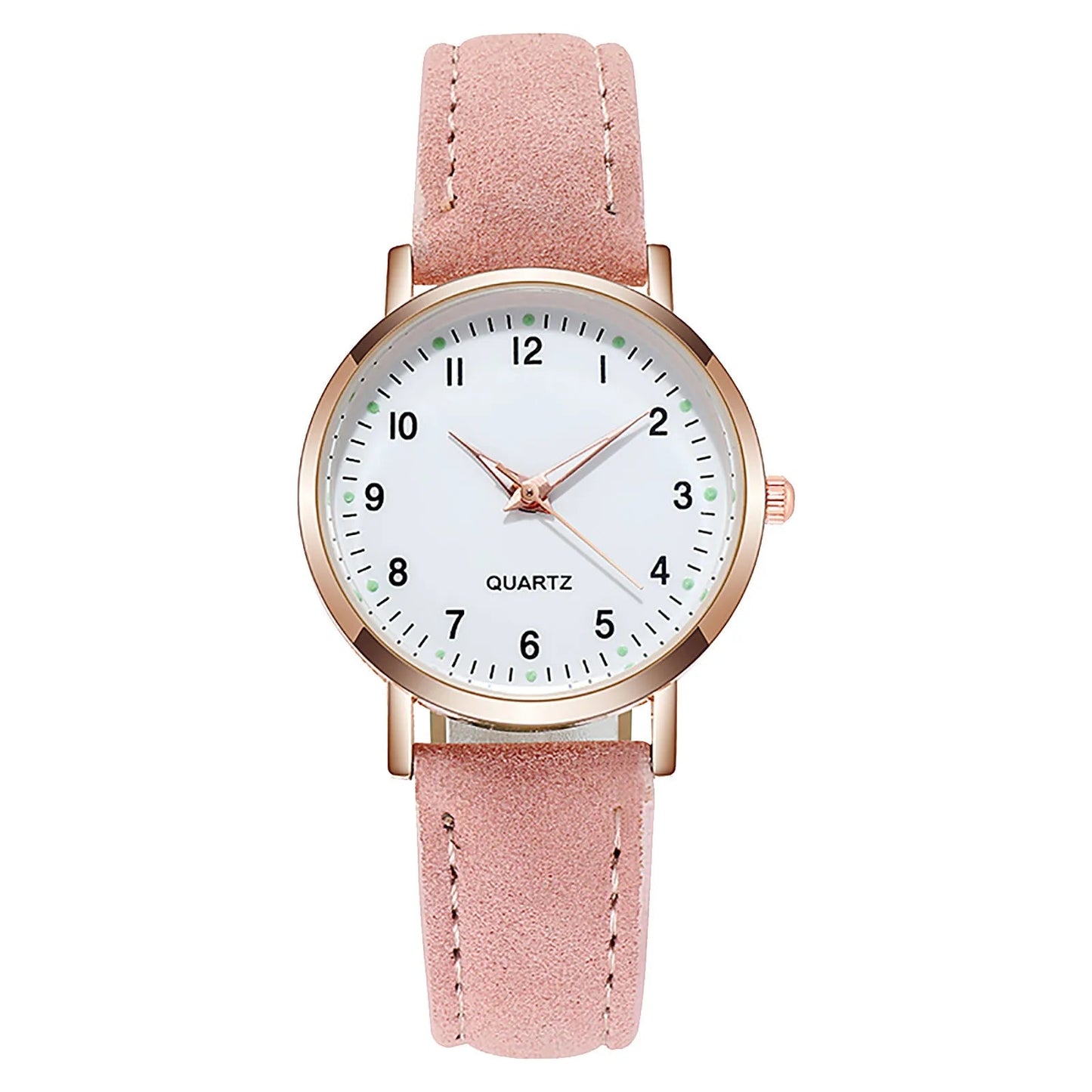 Elegant Leather Strap Watch for Women – Fashion Analog Quartz Timepiece