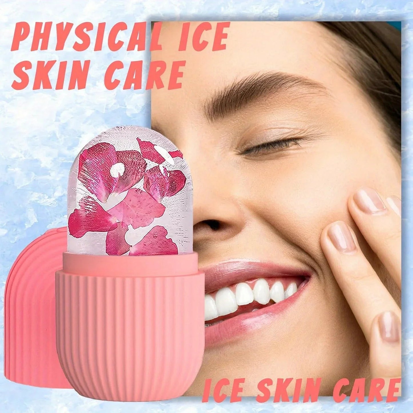 Silicone Beauty Ice Ball Massager – Facial Glow & Contouring Tool
