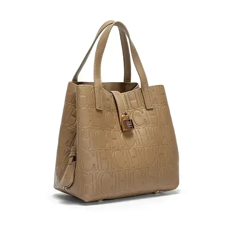 CH Bucket Bag – Large Capacity Luxury Handbag with Letter Element