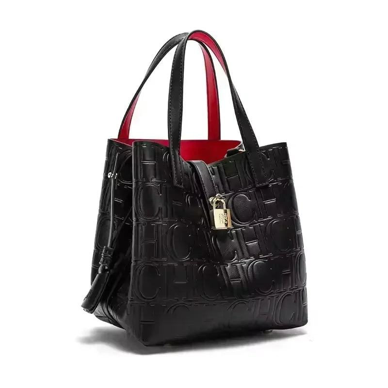 CH Bucket Bag – Large Capacity Luxury Handbag with Letter Element