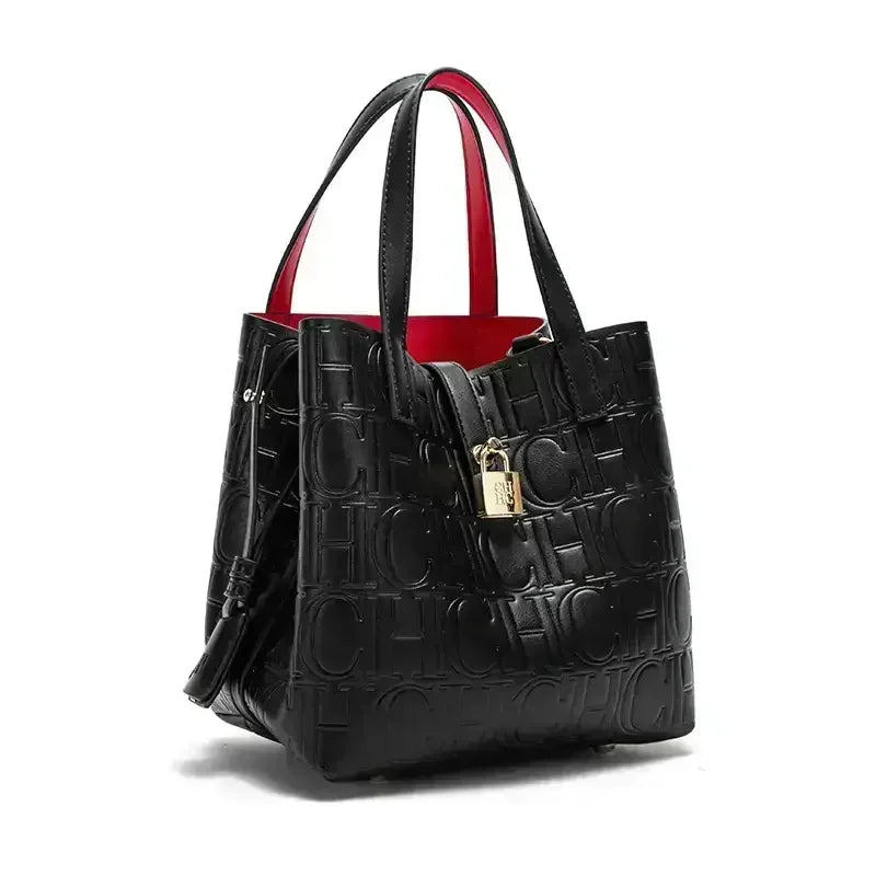 CH Bucket Bag – Large Capacity Luxury Handbag with Letter Element