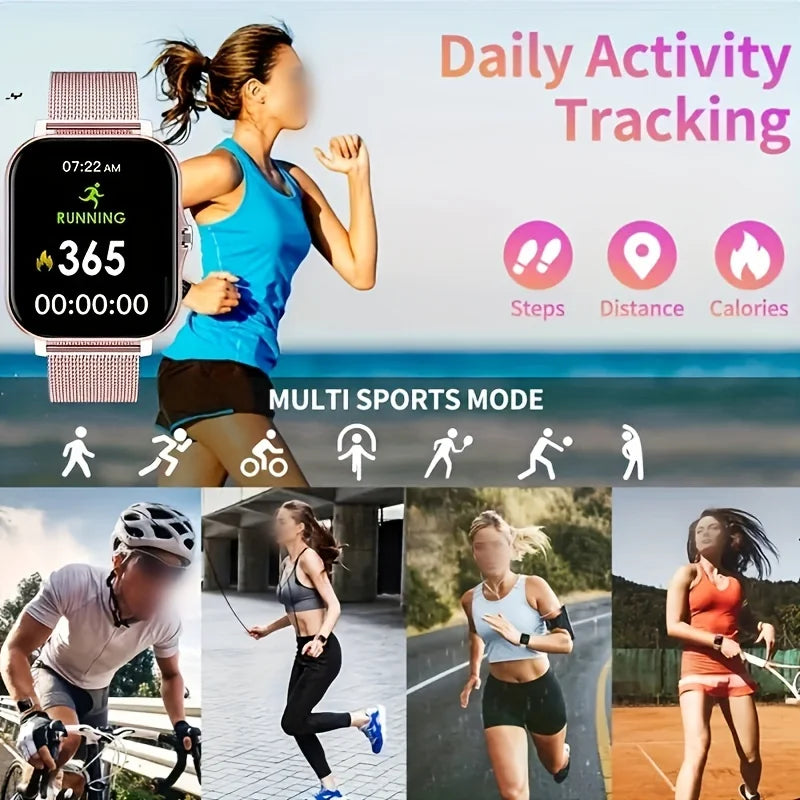 1.83" Bluetooth Smartwatch – Voice Assistant & Fitness Tracker
