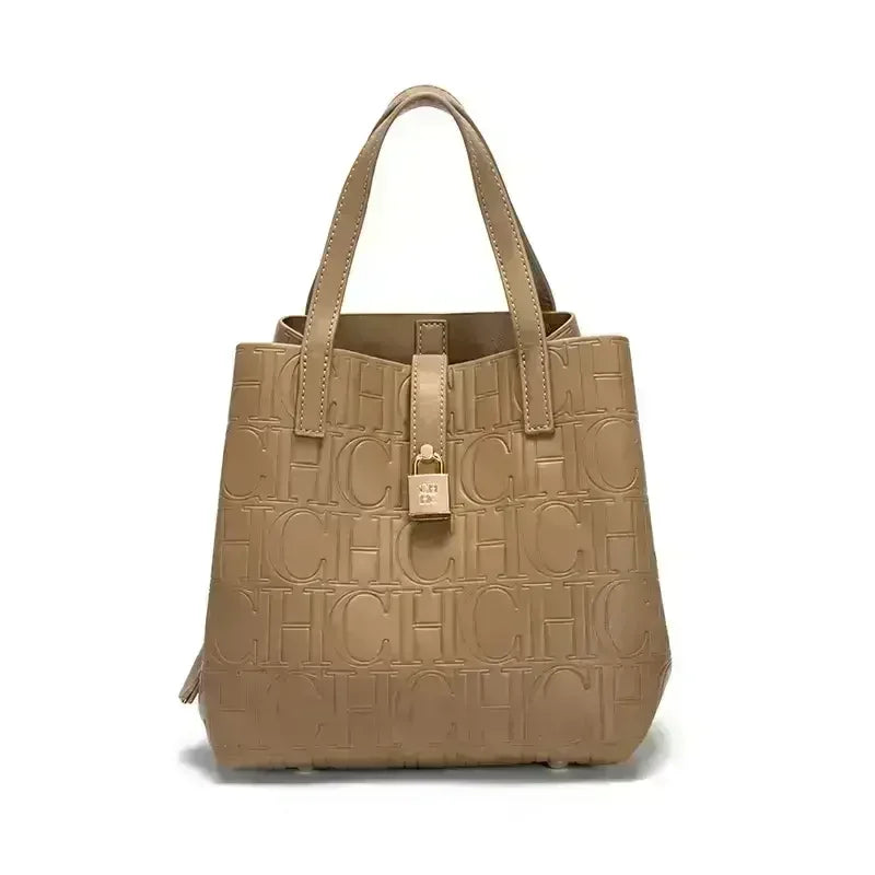 CH Bucket Bag – Large Capacity Luxury Handbag with Letter Element