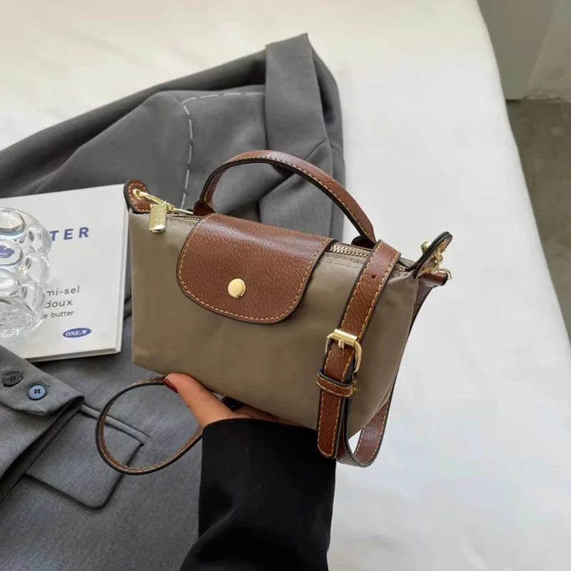2025 Mini Dumpling Handbag - High-End Nylon Shoulder & Crossbody Phone Bag for Women