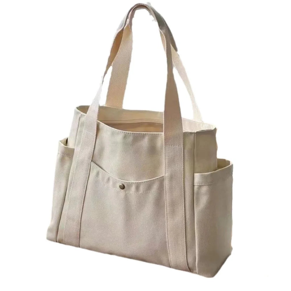 Oversized Canvas Tote Bag – Spacious & Stylish Carryall for Work, School & Shopping
