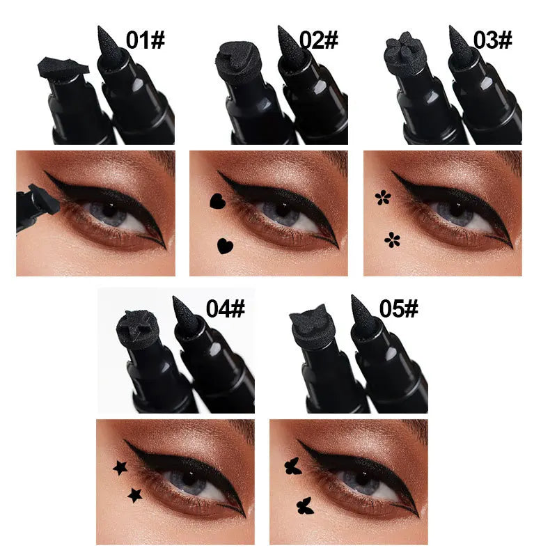 Dragon Ranee Double Head Star Seal Eyeliner - Waterproof & Smudge-Proof