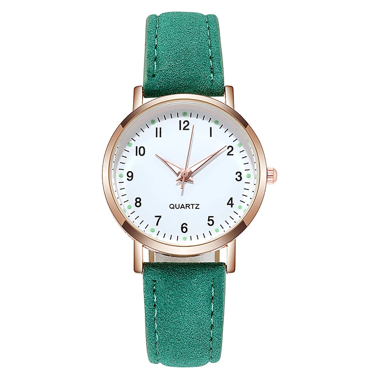 Elegant Leather Strap Watch for Women – Fashion Analog Quartz Timepiece