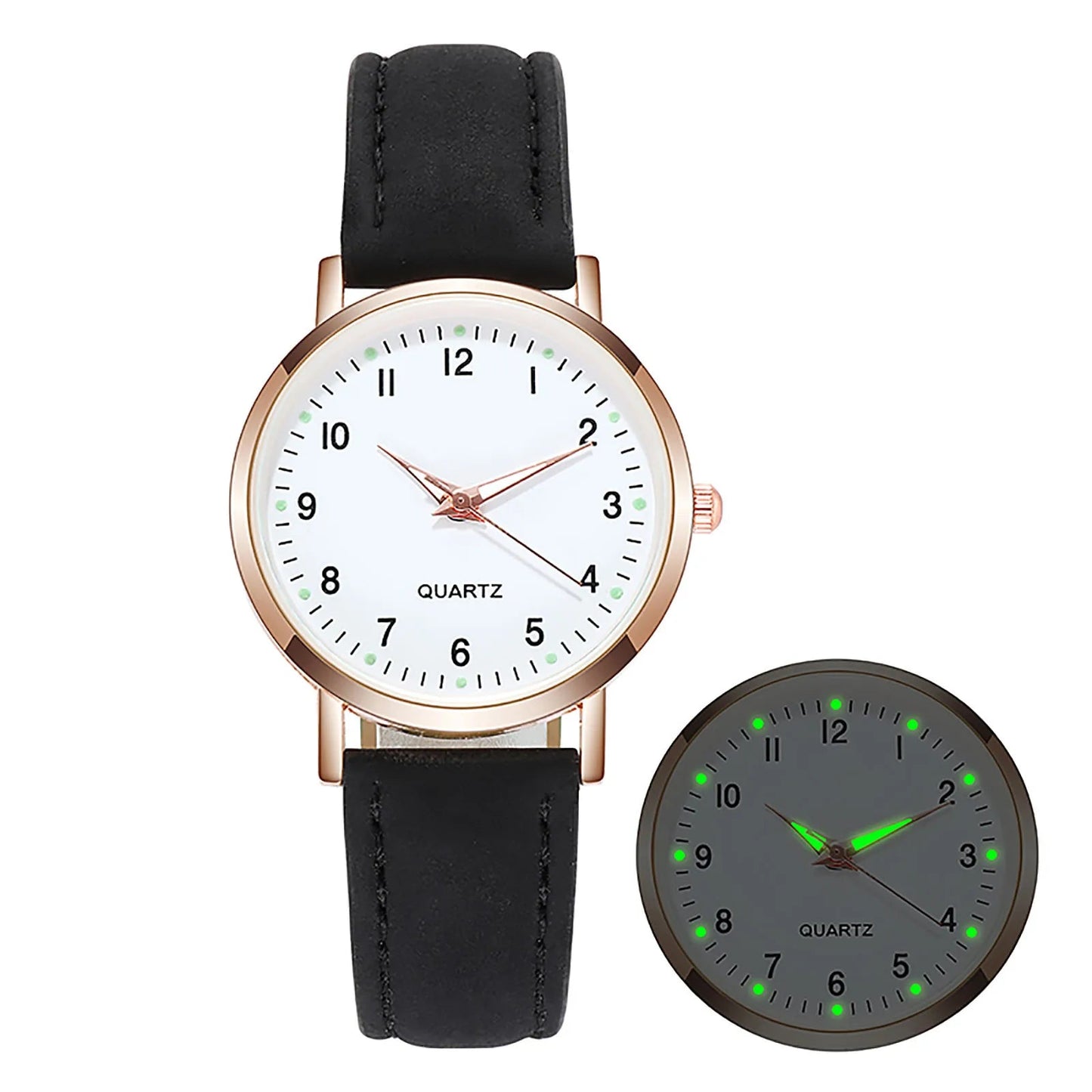 Elegant Leather Strap Watch for Women – Fashion Analog Quartz Timepiece