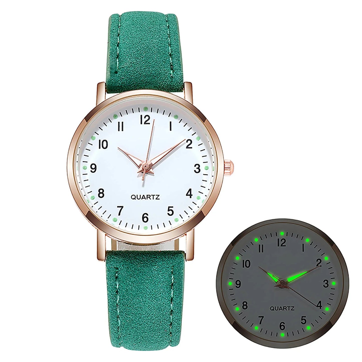 Elegant Leather Strap Watch for Women – Fashion Analog Quartz Timepiece