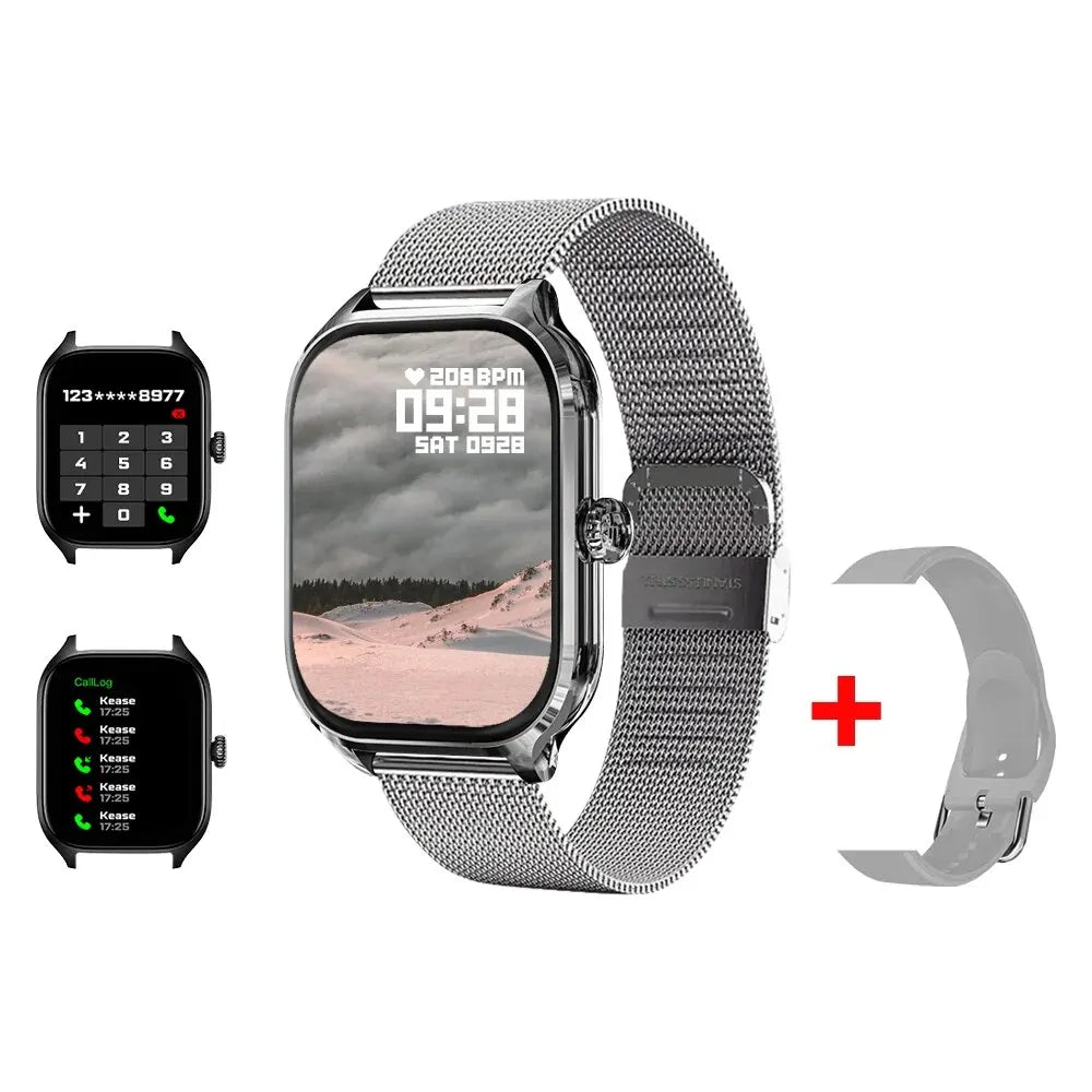 H9 Smart Watch – 2.01" HD Display, Call & Message Alerts, Multi-Sport Modes
