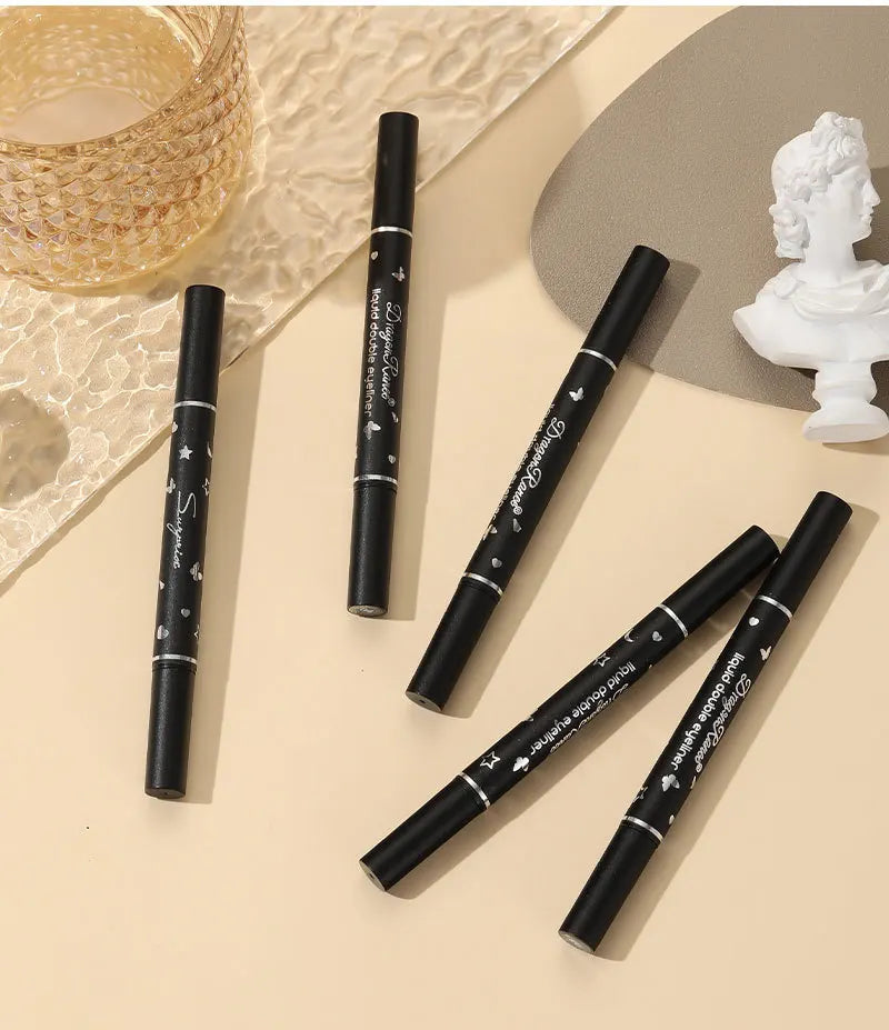 Dragon Ranee Double Head Star Seal Eyeliner - Waterproof & Smudge-Proof