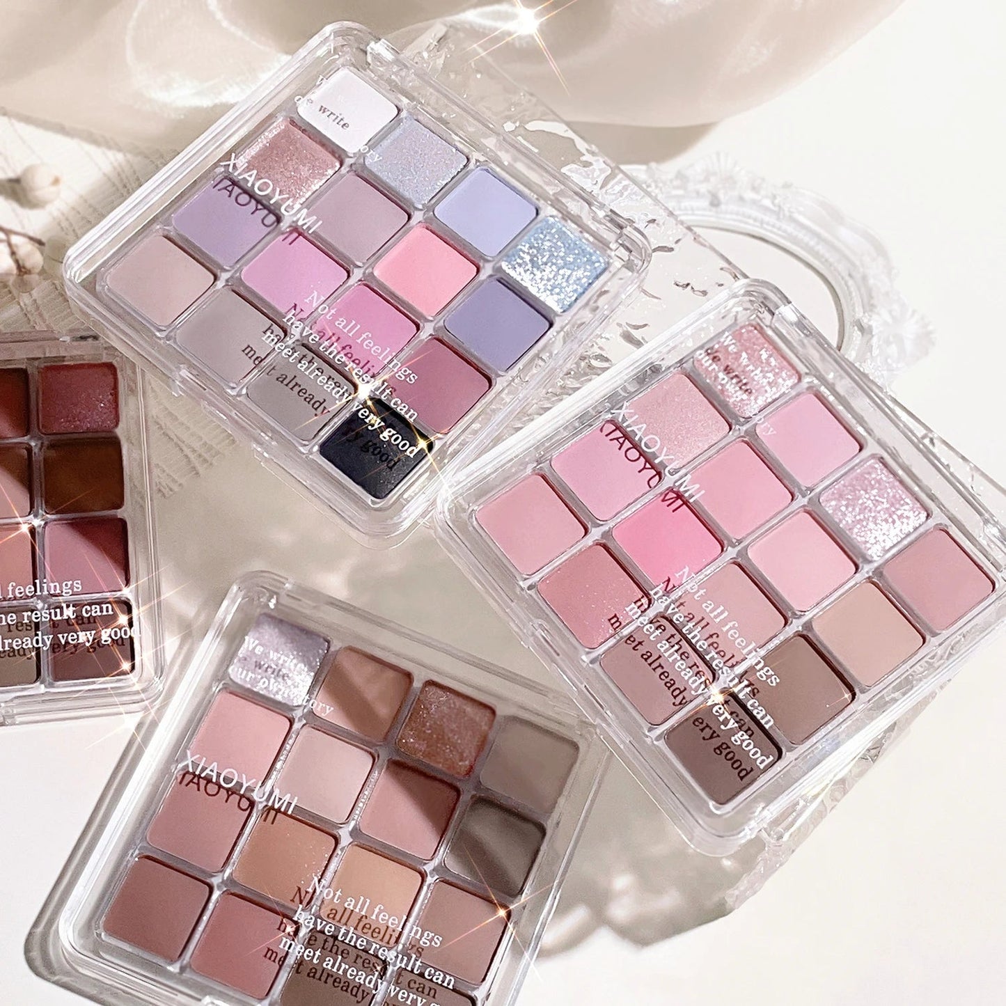 16-Color Sunset Magic Eyeshadow Palette - Pearl & Matte Earth Tones