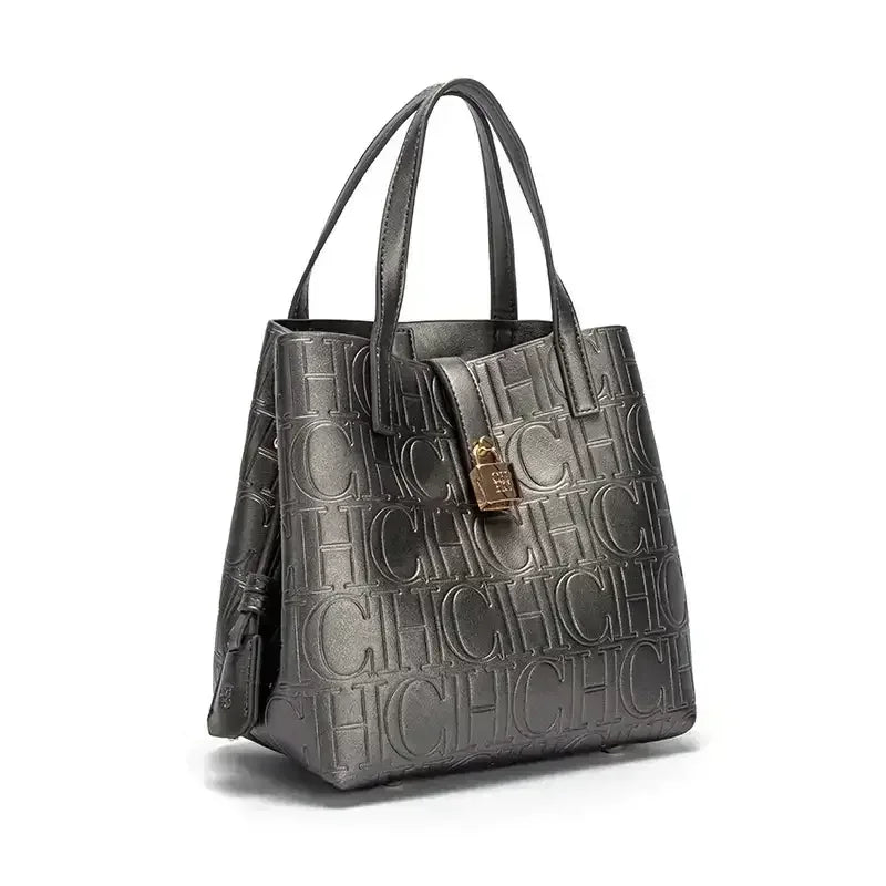 CH Bucket Bag – Large Capacity Luxury Handbag with Letter Element
