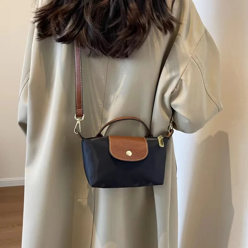 2025 Mini Dumpling Handbag - High-End Nylon Shoulder & Crossbody Phone Bag for Women