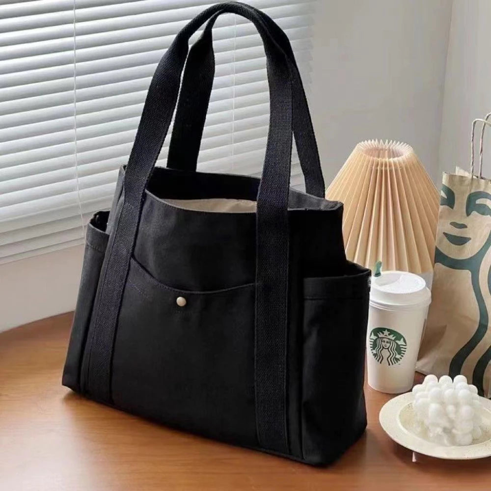 Oversized Canvas Tote Bag – Spacious & Stylish Carryall for Work, School & Shopping