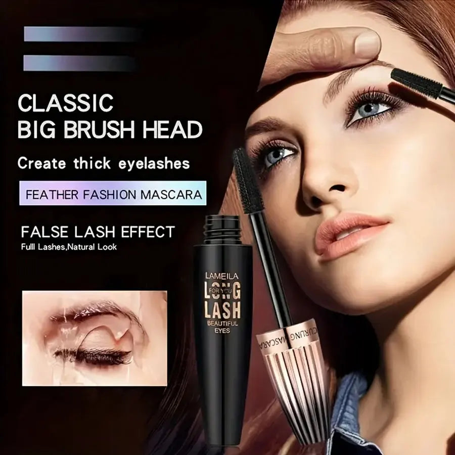 4D Waterproof Mascara – Volumizing, Lengthening & Smudge-Proof