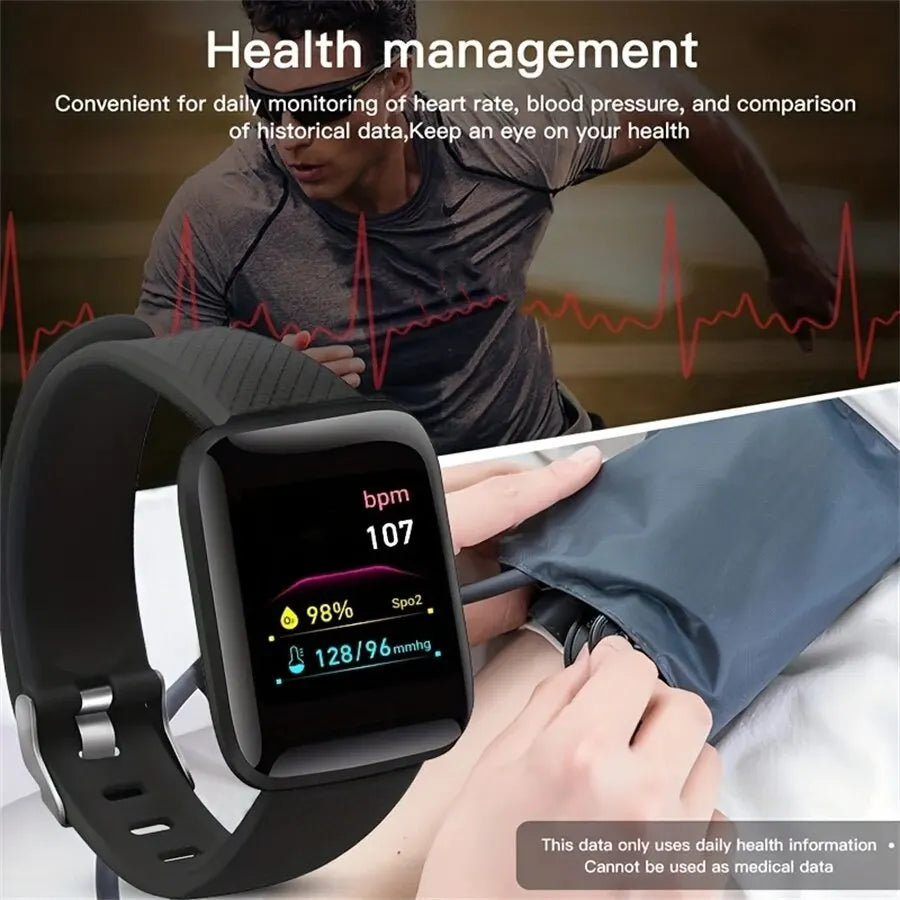 Multifunction D13 Smartwatch 116Plus – For Men, Women & Kids