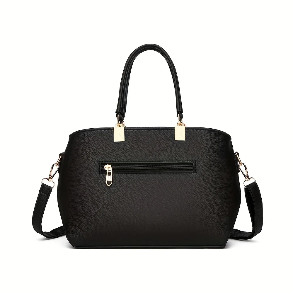Elegant Bowknot Shoulder Bag - Multi-Compartment Handbag for Work, Parties & Daily Use
