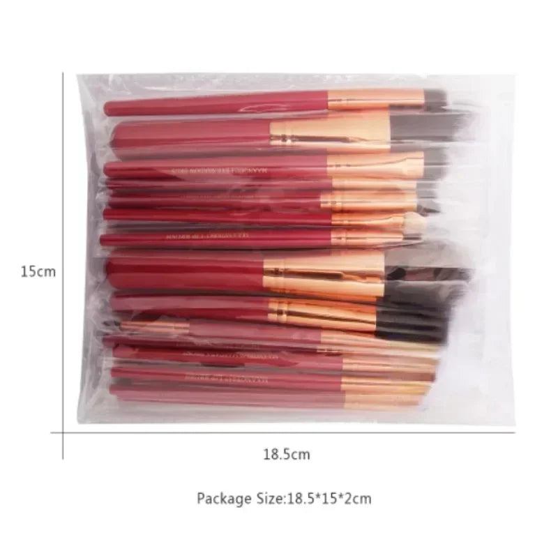 13-22pc Professional Makeup Brush Set - Complete Cosmetic Brush Kit