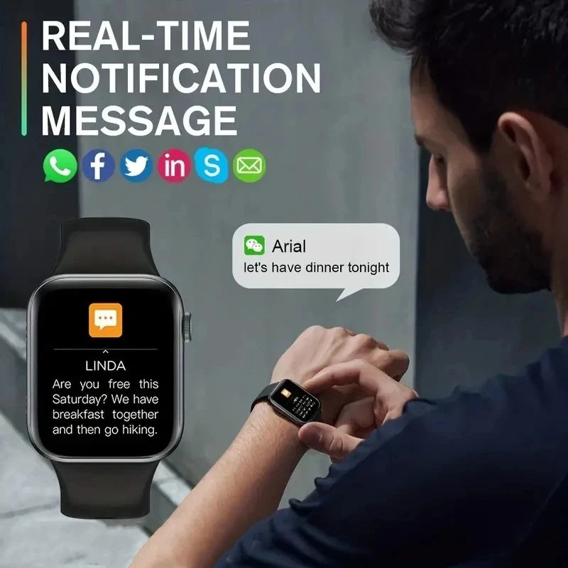 T168 Smartwatch – Bluetooth Calling & Fitness Tracker for Men & Women