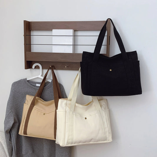 Large Canvas Tote Bag – Spacious & Stylish Carryall for Work, School & Shopping