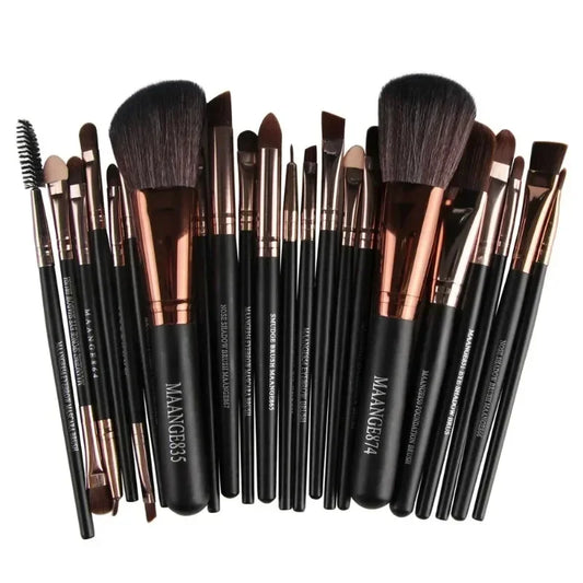 13-22pc Professional Makeup Brush Set - Complete Cosmetic Brush Kit