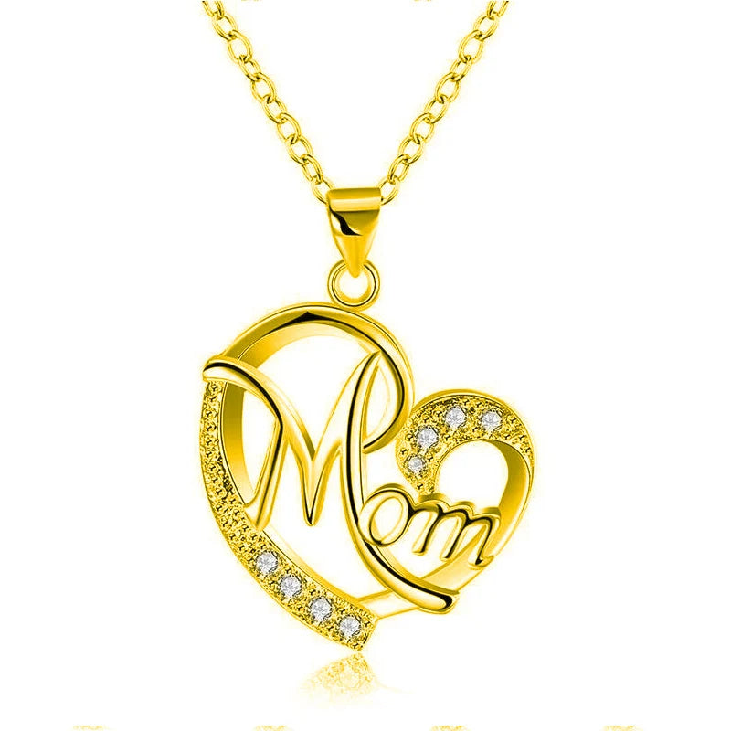 Huitan Mother's Day Necklace – Floral Pendant Jewelry for Mom