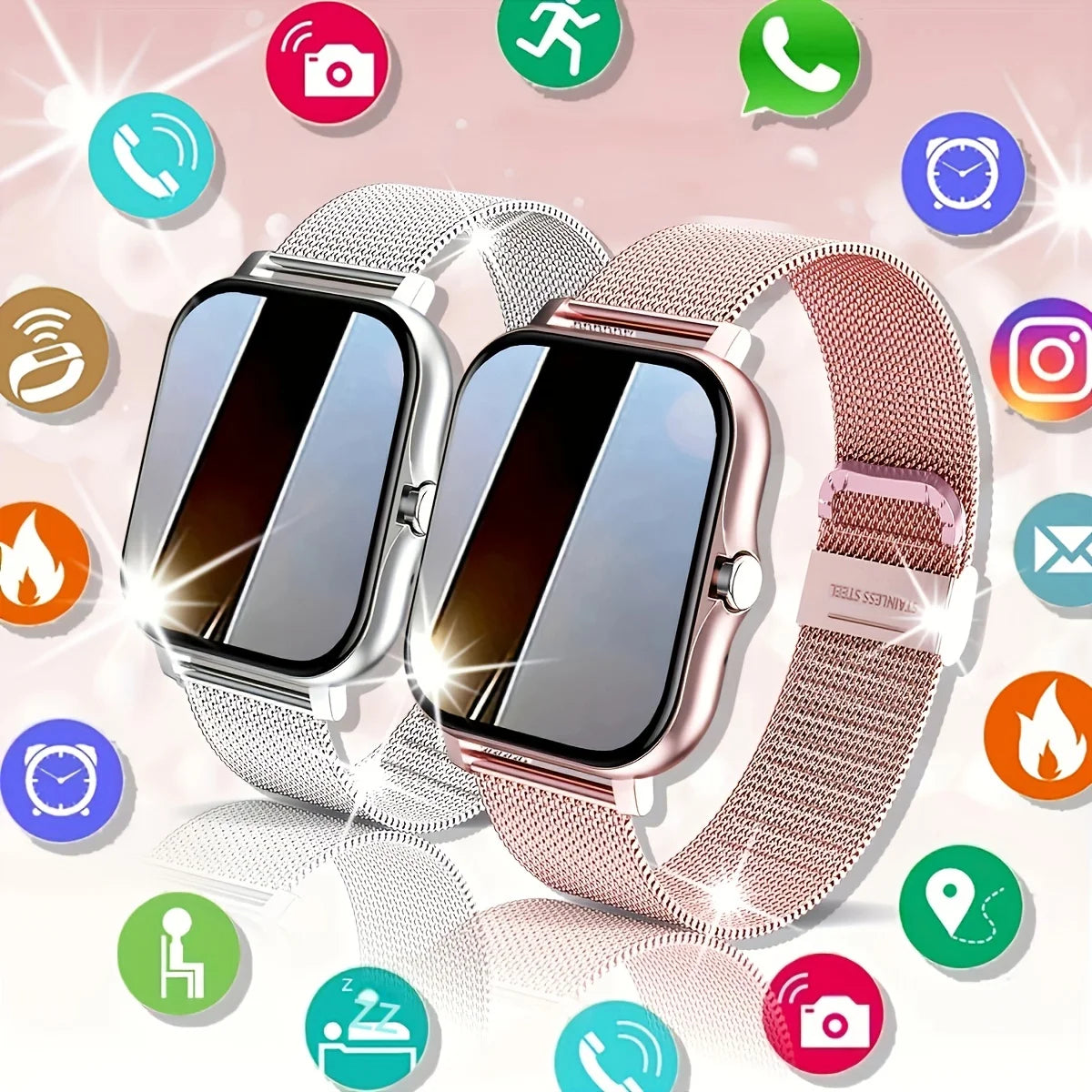 1.83" Bluetooth Smartwatch – Voice Assistant & Fitness Tracker