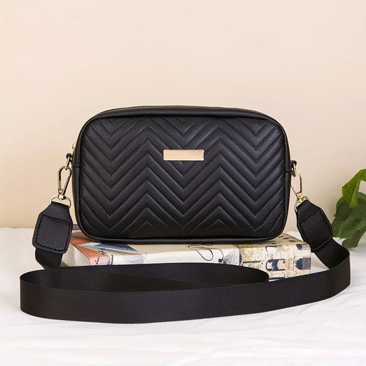 Mini Quilted Crossbody Bag for Women – Trendy PU Leather Phone Wallet & Shoulder Bag