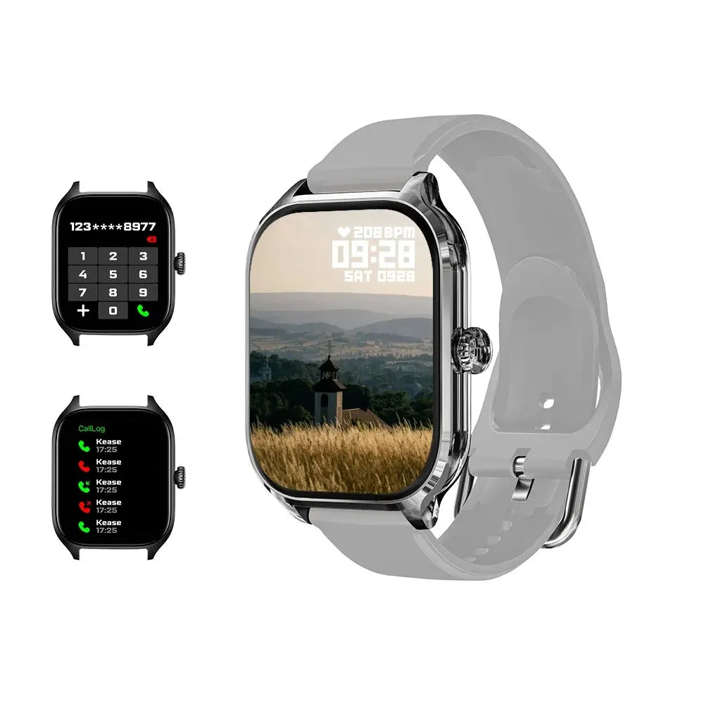 Reloj inteligente H9: pantalla HD de 2,01", alertas de llamadas y mensajes, modos multideportivos